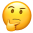 고민하는 얼굴 이모지